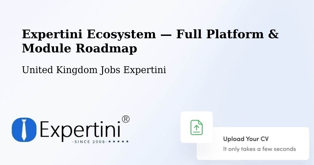 Expertini Ecosystem — Full Platform & Module Roadmap – Folkestone